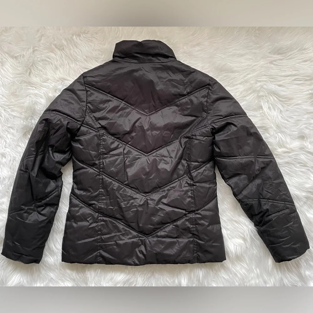 Gap | Women’s Black Medium Lightweight Soft Winter Jacket with Zipper & Buttons
